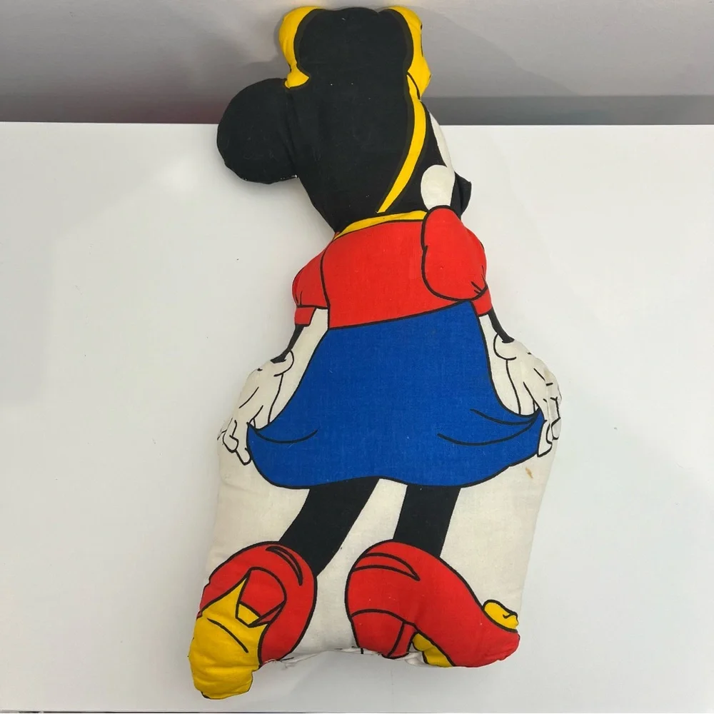 Vintage Cut-N-Sew Minnie Mouse Fabric Pillow Doll 1980s Handmade GUC